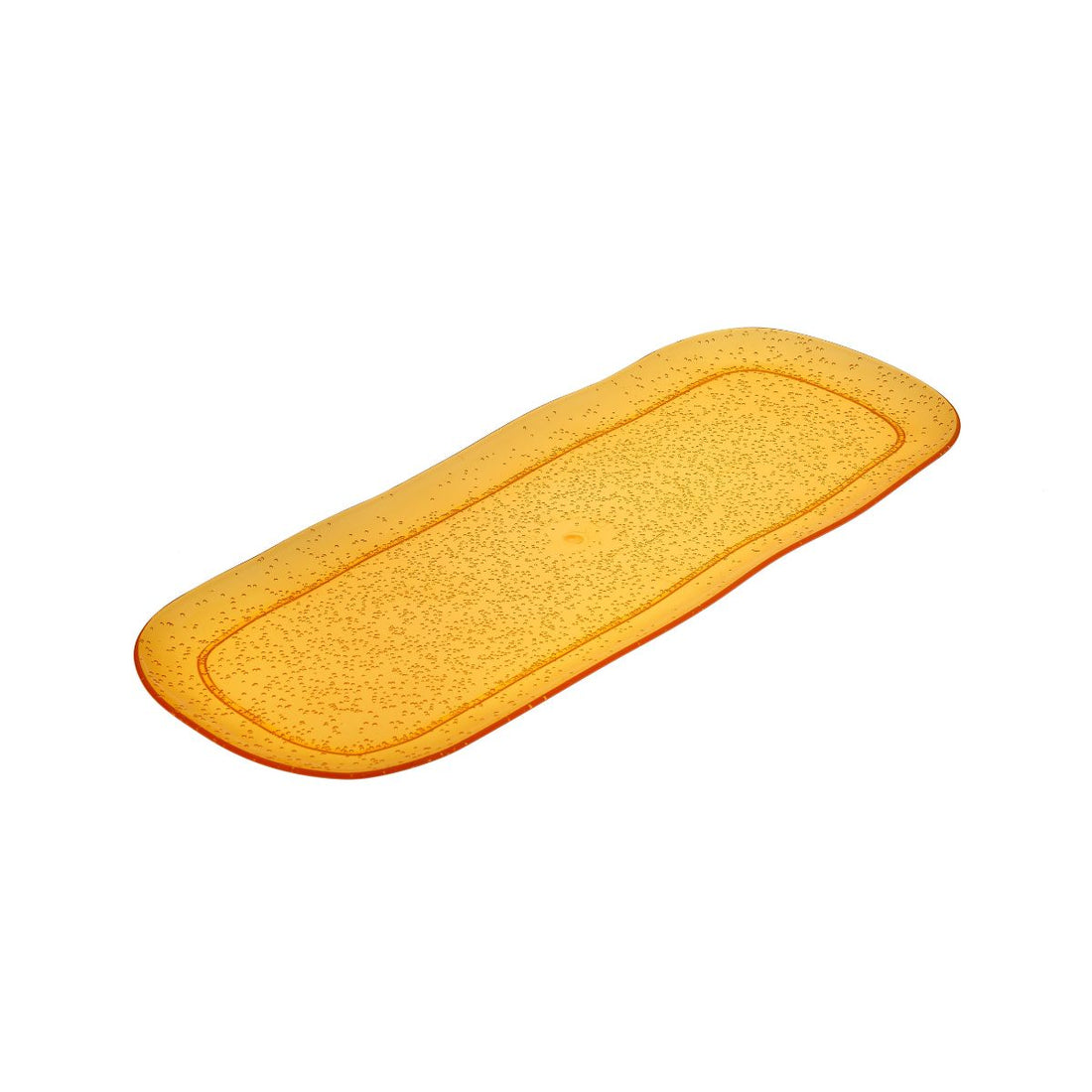 Zani Serafino Large Rectangular Tray Memento Synth in Mandarin Methacrylate