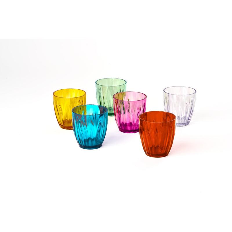 GUZZINI Set of 6 Water Glasses 350 Cc Multicolor
