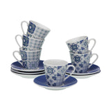Pour SET OF 6 AZURITA COFFEE CUPS