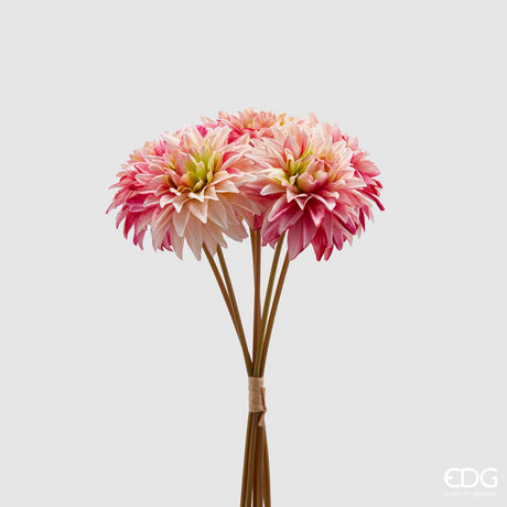 edg enzo de gasperi bouquet 6 rami dalia artificiale h 40 cm pink cream ean 8059824325778