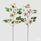 edg enzo de gasperi ramo clematis artificiale con fiori bocciolo e foglie ass h 105 cm rosy peach 1 pz ean 8059824353160