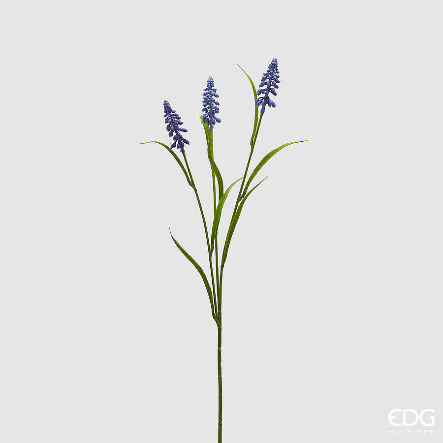 edg enzo de gasperi ramo muscari artificiale con 3 fiori h 59 cm lavender ean 8059824359391