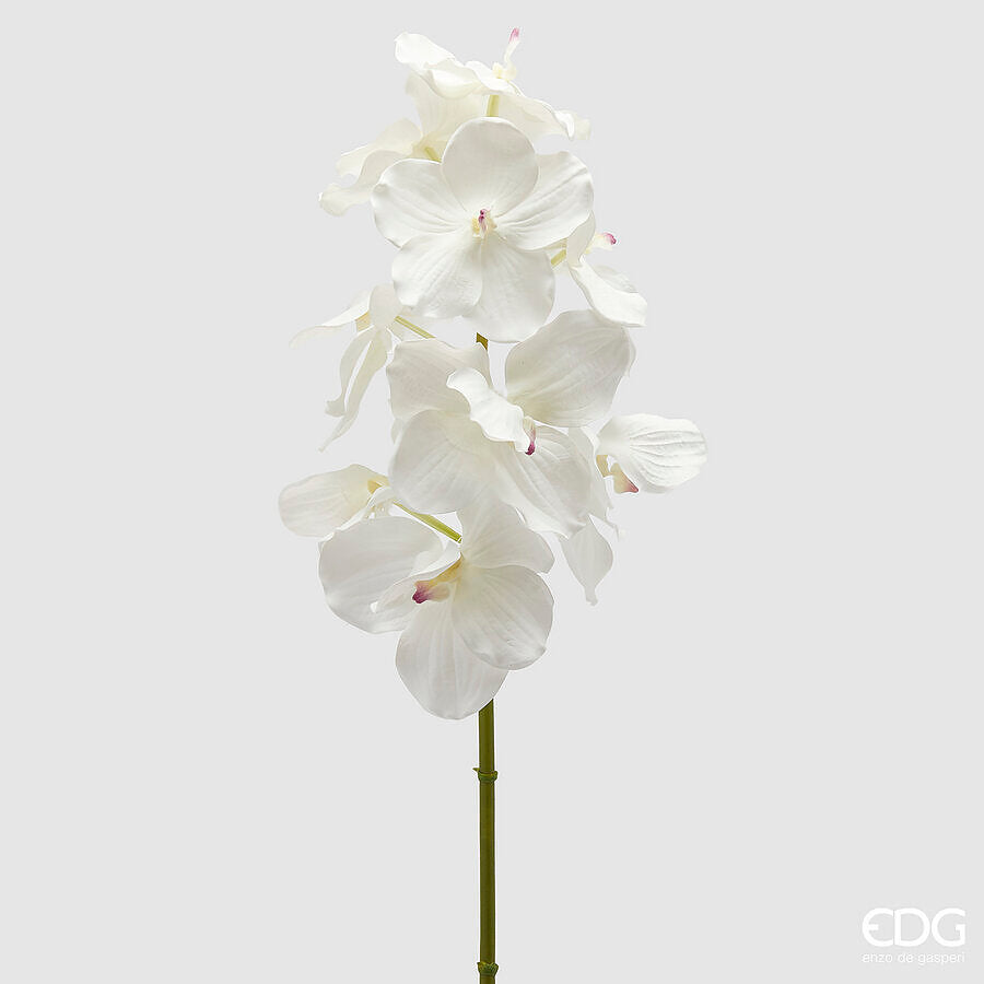 edg enzo de gasperi edg enzo de gasperi orchidea vanda ramo x9 artificiale h 95 cm white ean 8059824453556