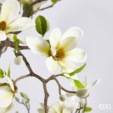 edg enzo de gasperi magnolia con vaso fiori bocciolo e foglie artificiale h 130 cm light yellow ean 8059824496591