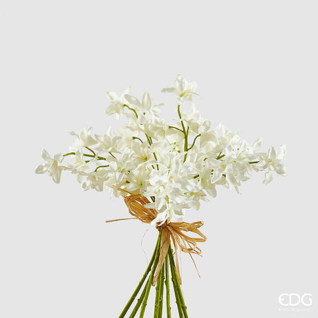 edg enzo de gasperi bouquet orchidea dendrobium artificiale h 31 cm white ean 8059824514851