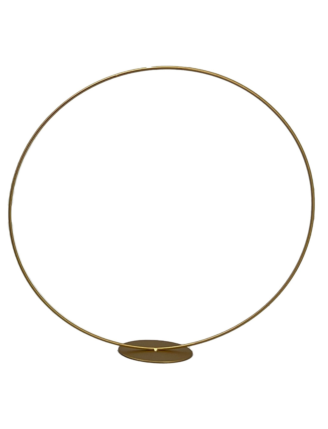 Wicker Box Gold Circle on Pedestal D 40 Cm