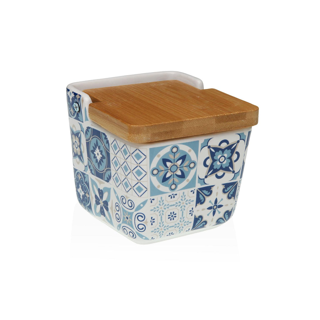 Small Light Blue Ceramic Salt Shaker