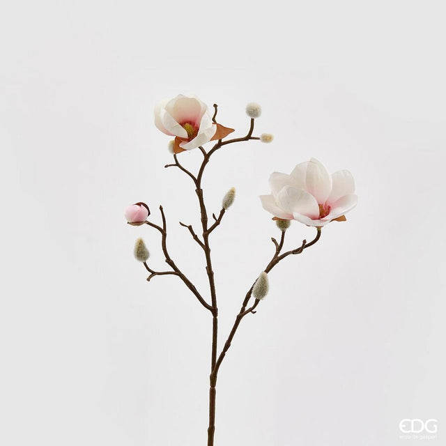 edg enzo de gasperi ramo magnolia stellata artificiale h 53 cm pink cream ean 8059824006097