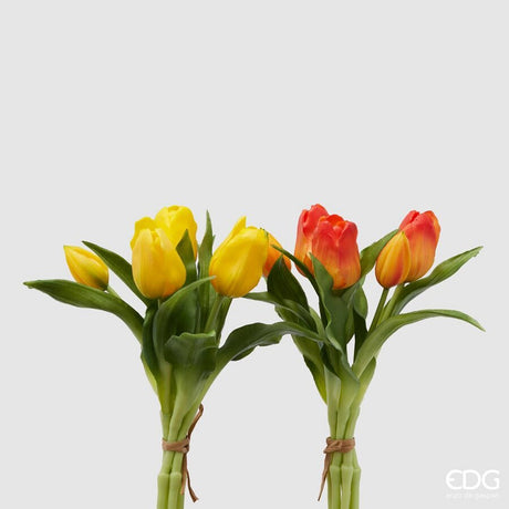 edg enzo de gasperi edg enzo de gasperi bouquet 5 tulipani olis ass h 28 cm yellow orange 1 pz ean 8059824237200