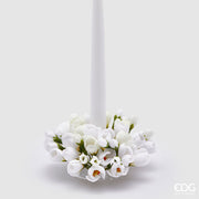 EDG Enzo De Gasperi Crown Candle Holder Crocus-Mix D 13 Cm Int. 3,5 Cm White