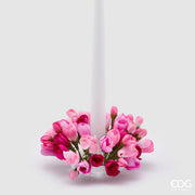 EDG Enzo De Gasperi Crown Candle Holder Crocus-Mix D 13 Cm Int. 3,5 Cm Pink