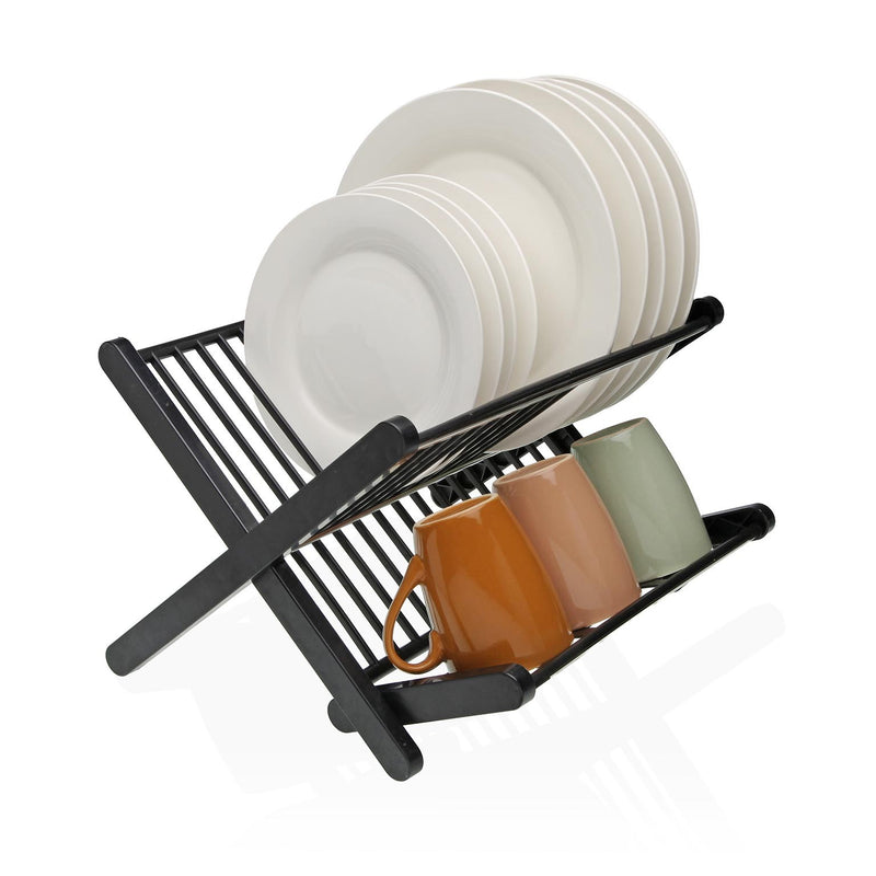 Versa Foldable Dish Drainer Black