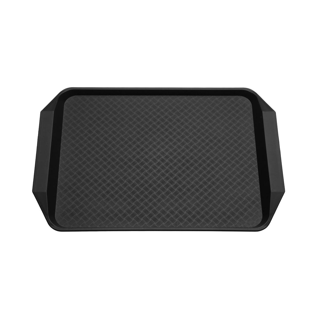 Versa Vassoio Antiscivolo Nero in Polipropilene 30x43 cm – Vassoio da Portata Resistente e Pratico