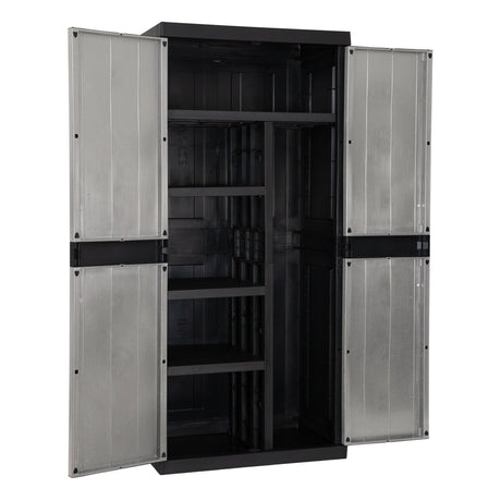 Toomax 2-Door Garage Mega Utility Cabinet - Tool Storage Cabinet with 4 Adjustable Shelves