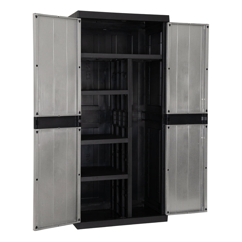 Toomax 2-Door Garage Mega Utility Cabinet - Tool Storage Cabinet with 4 Adjustable Shelves