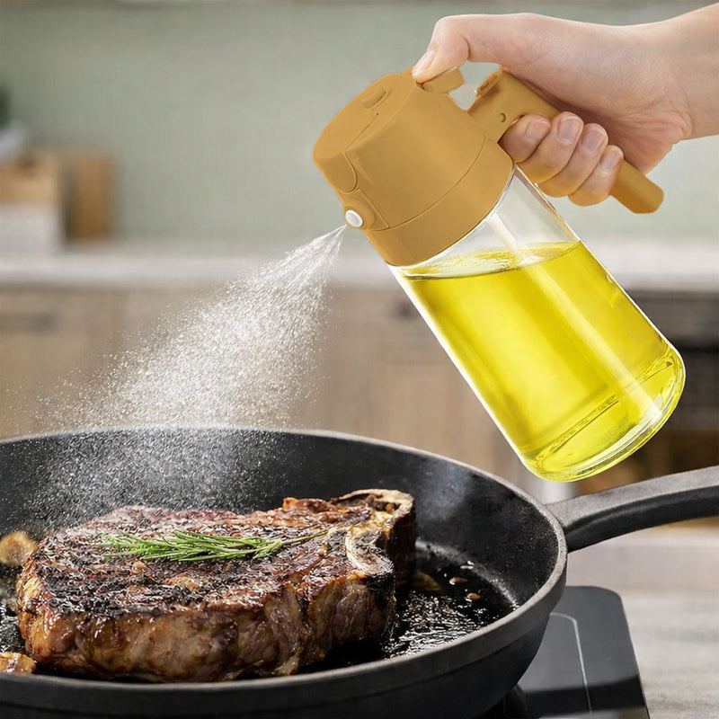 Pour Oil Spray Dispenser 450ml Cream