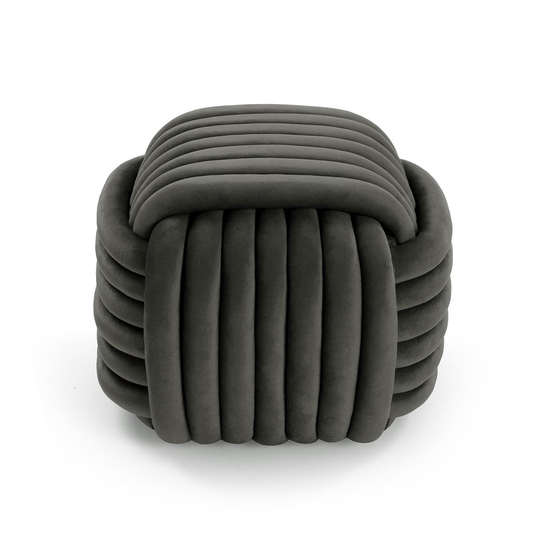 Versa Square Dark Grey Ottoman
