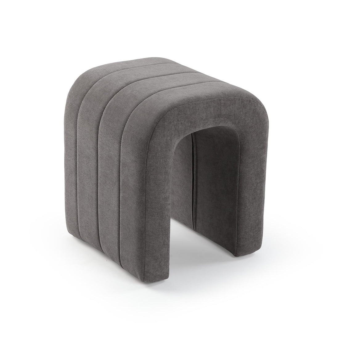 Versa Dark Grey Padded Stool