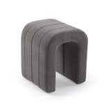 Versa Sgabello Imbottito Grigio Scuro