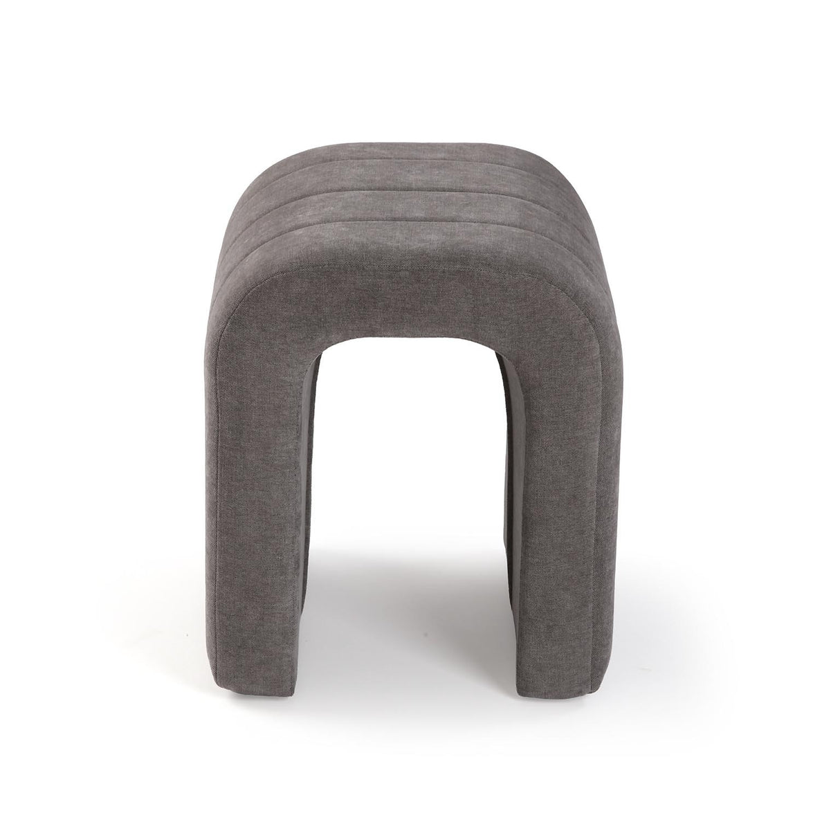 Versa Sgabello Imbottito Grigio Scuro