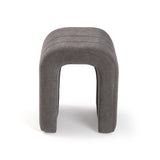 Versa Sgabello Imbottito Grigio Scuro