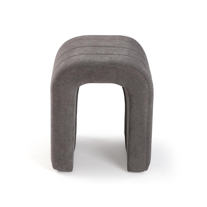 Versa Dark Grey Padded Stool