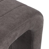 Versa Sgabello Imbottito Grigio Scuro
