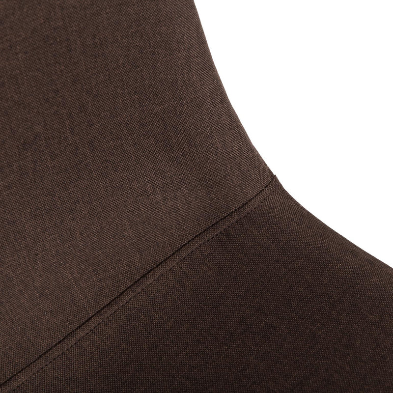 Versa Sedia da Pranzo Nora Color Marrone in Tessuto con Gambe in Metallo Nero – Sedia Moderna per Cucina e Soggiorno