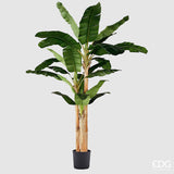 edg enzo de gasperi edg enzo de gasperi banano con vaso artificiale h 320 cm green ean 8059824423610