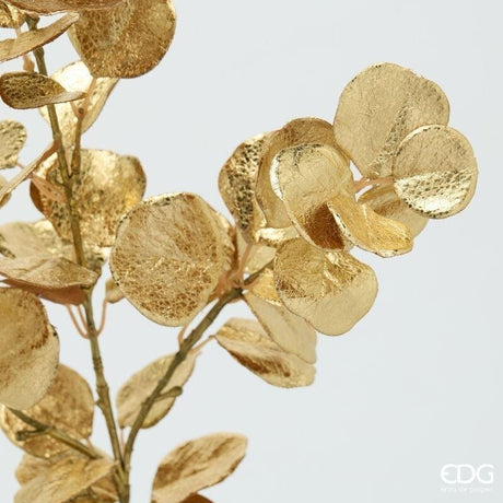 EDG Enzo De Gasperi Gold Eucalyptus Branch H83 cm – Christmas Decoration