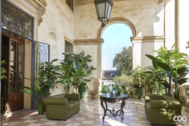 edg enzo de gasperi edg enzo de gasperi alocasia chic con vaso artificiale h 160 cm green ean 8056372078866