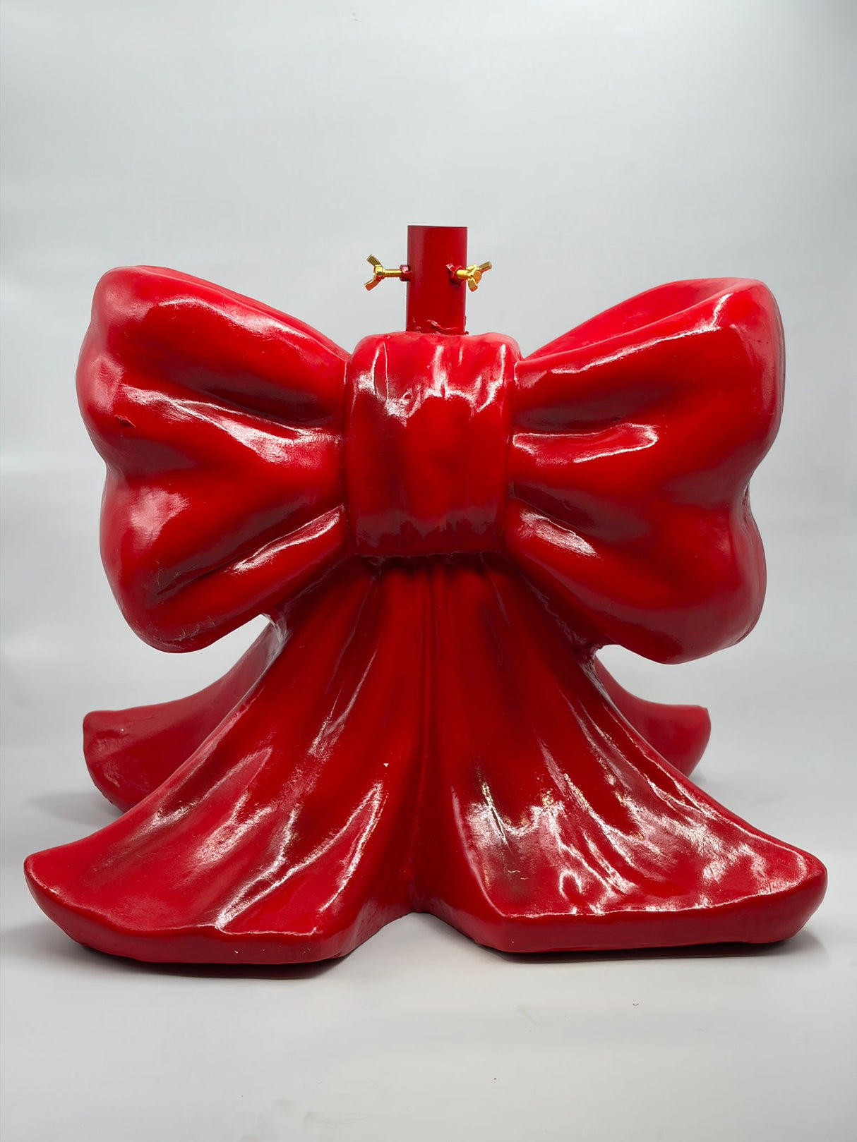 Precious Home Base Decorative Christmas Tree Bow Polyresin 57cm Red