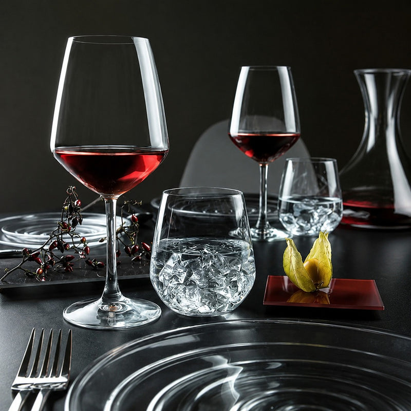 RCR Cristalleria Italiana Universum - U55 Set of 6 Crystal Wine Glasses