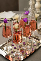 RCR Cristalleria Italiana Aria Flute - A36 - Set of 6 Glass Flute Glasses