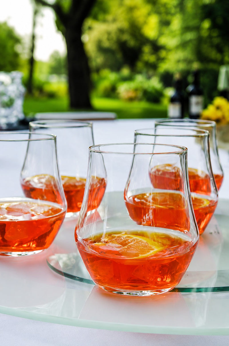 RCR Cristalleria Italiana Ego - E39 - Set of 6 Water Glasses in Glass
