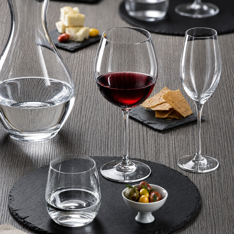 RCR Cristalleria Italiana Invino - I65 Red Wines - Set of 6 Glass Wine Glasses