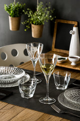 RCR Cristalleria Italiana Fusion - DOF - Set of 6 Glass Glasses