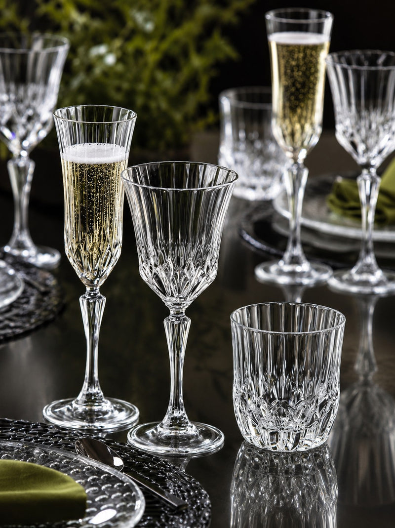RCR Cristalleria Italiana Adagio - 3 - Set of 6 Glass Wine Glasses