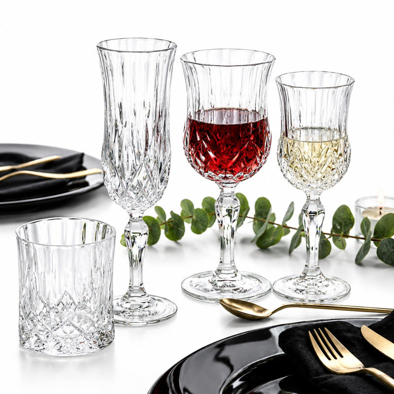 RCR Cristalleria Italiana Opera - DOF - Set of 6 Glass Glasses