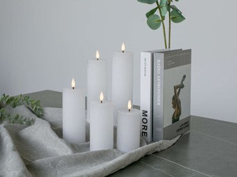 Bonturi Casa WAX LED CANDLE 6x10 Cm White TOUCH