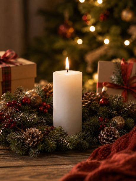 Bonturi Casa WAX LED CANDLE 6x10 Cm White TOUCH