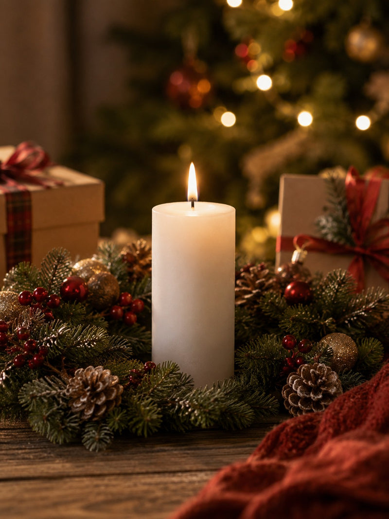 Bonturi Casa WAX LED CANDLE 6x10 Cm White TOUCH