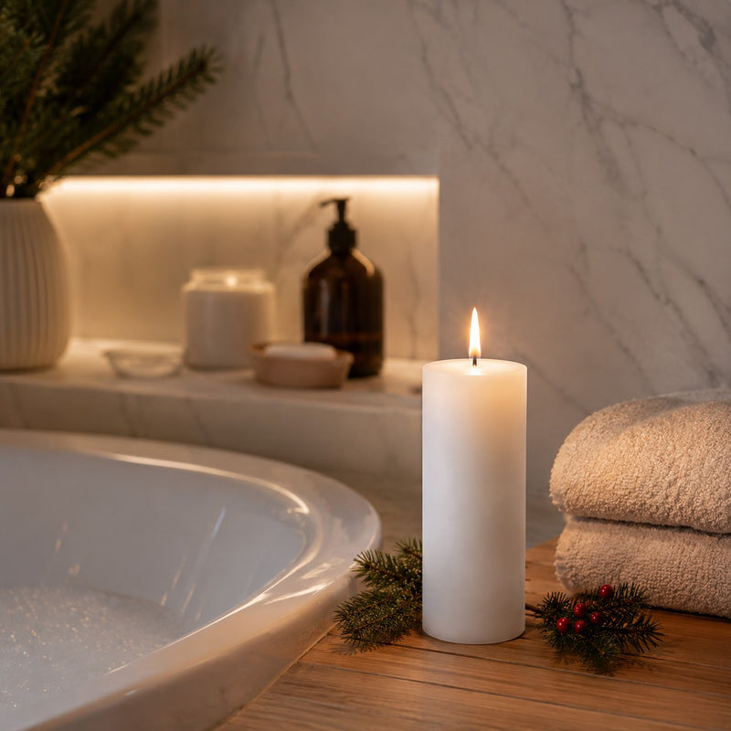 Bonturi Casa LED Candle Wax White 7.5x15 Cm TOUCH