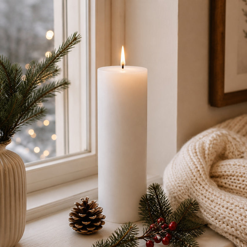 Bonturi Casa LED Candle White Wax 10x15 Cm TOUCH