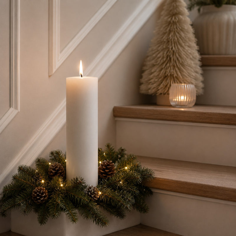 Bonturi Home WHITE WAX LED CANDLE 10x20 cm TOUCH