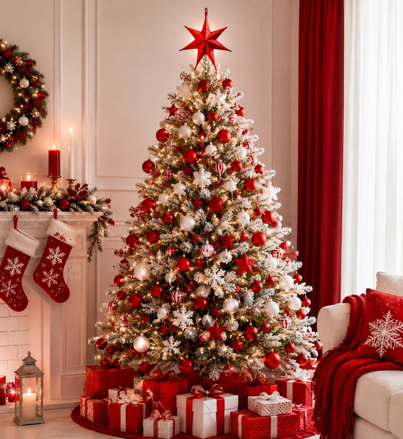 Bonturi Casa SEVEN STAR Christmas RED 65cm