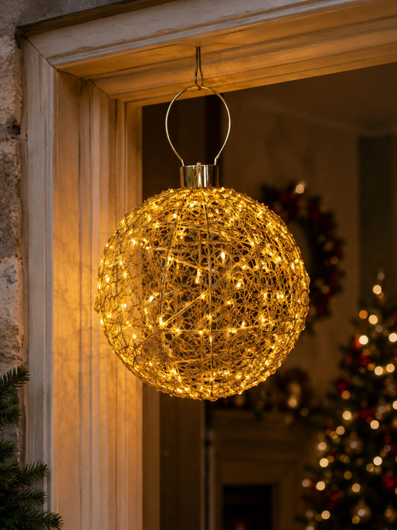 Bonturi Casa DECO GIANT Christmas BALL 200 LED D 50 Cm H 60 Cm GOLD