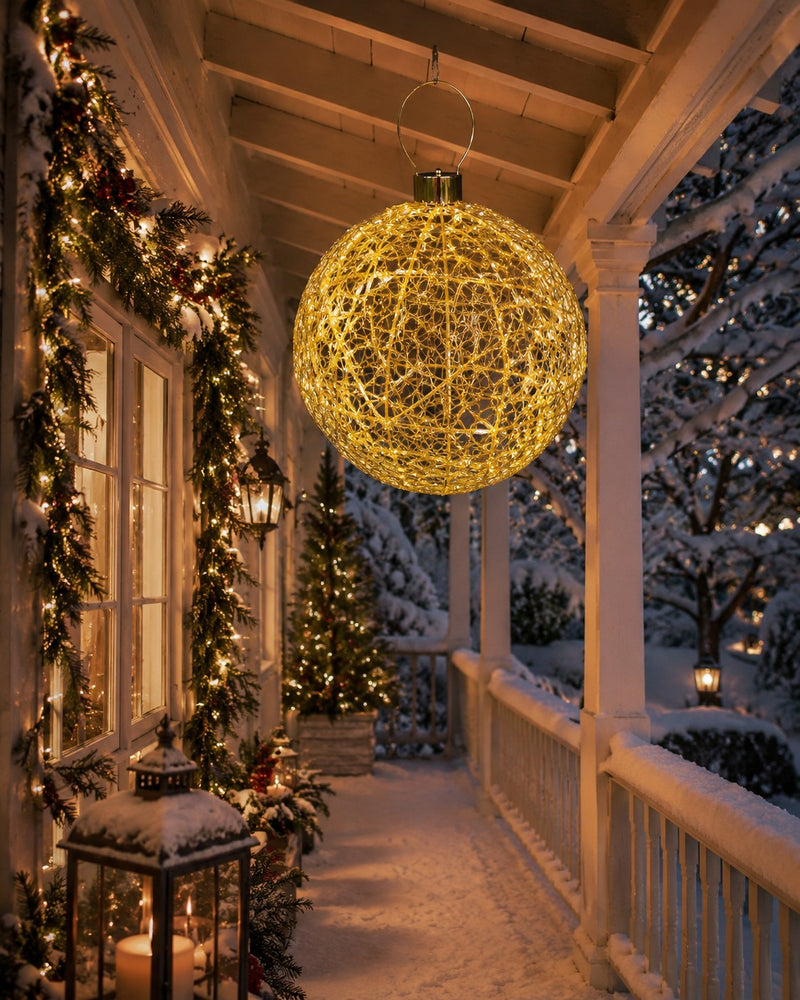 Bonturi Casa DECO GIANT BALL Christmas 250 LED D 60 Cm H 100 Cm GOLD