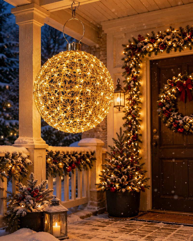 Bonturi Casa DECO GIANT BALL Christmas 500 LED D 95 cm H 140 cm GOLD