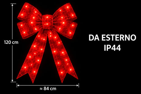Bonturi Casa Red Bow Led Christmas 120cm 168 LED ip 44